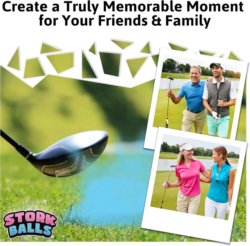Party Smith Gender Reveal Golf Ball (2 Pack) - Exploding Golf Balls with Pink and Blue Powder for Team Baby Boy or Girl - Decorations Ideas Gifts Games Stuff - Globos para Revelacion De Sexo De Bebe - Image 3